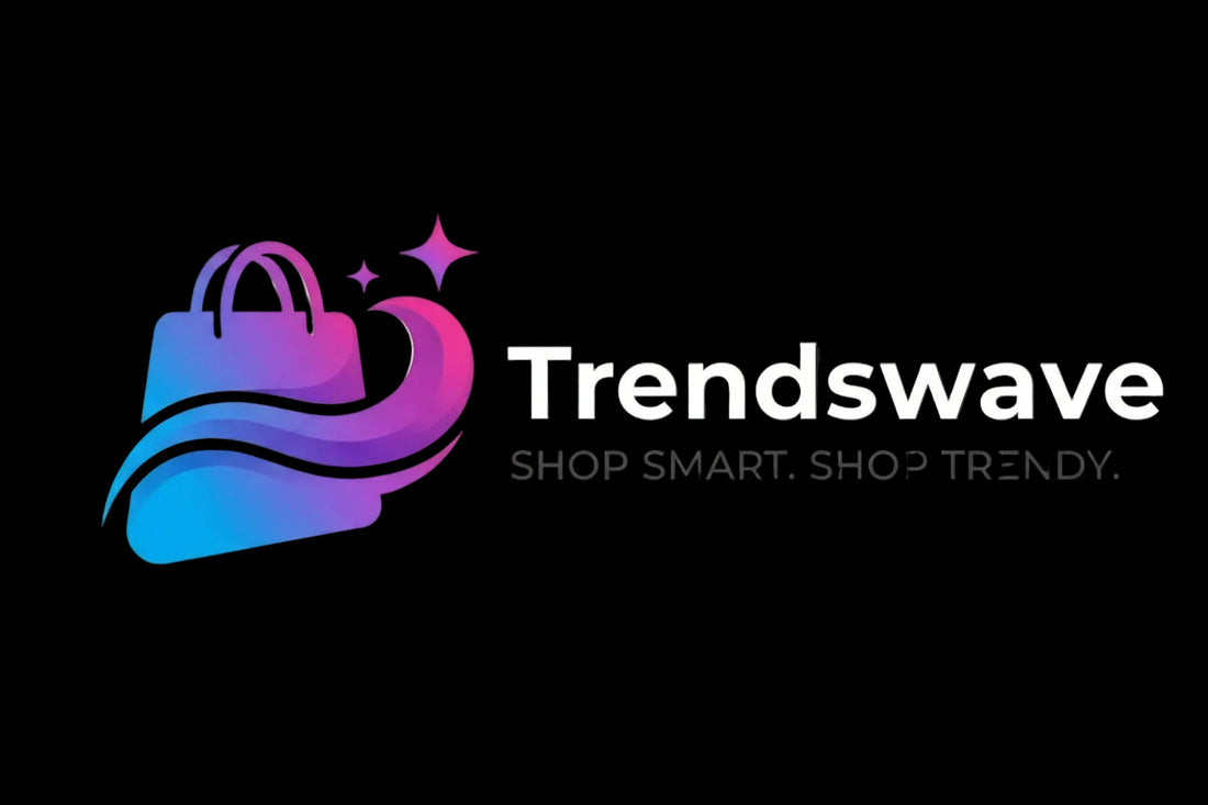 Trendswave logo with a colorful bag design on a white background