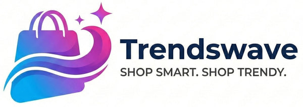 Trendswave logo with a colorful bag design on a white background